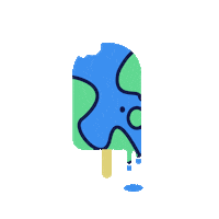 incubado_hamburg ice cream icecream climate change planet earth Sticker