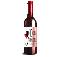 donjamon19 wine bottle vino redwine Sticker