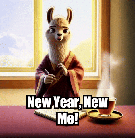 New Year Goals GIF by dalaillamazen