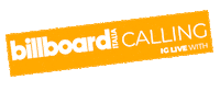 Ig Calling Sticker by Billboard Italia