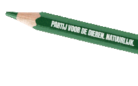 Potlood Pvdd Sticker by Partij voor de Dieren