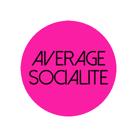 AverageSocialite average socialite averagesocialite Sticker