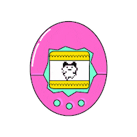 Happy Tamagotchi Sticker