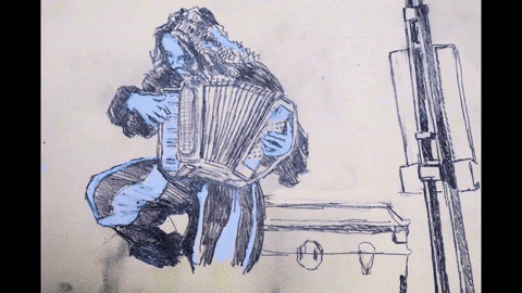 RumfluftArt giphyupload live music musical instrument busking GIF