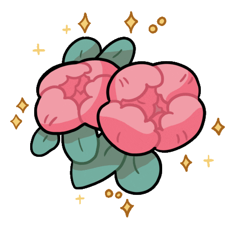 Pink Flowers Sticker
