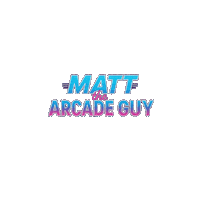Video Games Logo Sticker by Matt the Arcade Guy