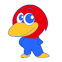 Ku Jayhawks Sticker by University of Kansas