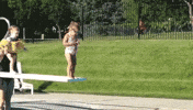 push impatient move it diving board pushy GIF