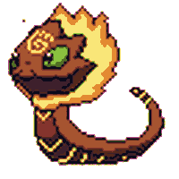 Elestrals fire monster snake creature Sticker