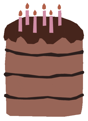 Birthday Cake Sticker by Louisa Taylor Studio