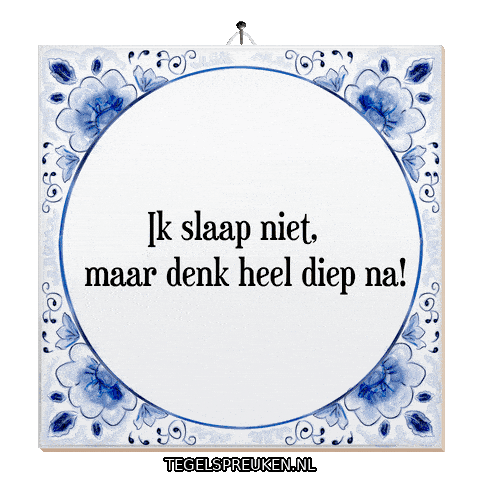 Rust Spreuk Sticker by Tegelspreuken.nl