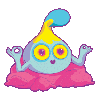 Sleepy All Good Sticker by Sloomoo Institute