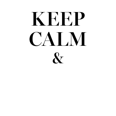 Keep Calm Sticker by Sociolla