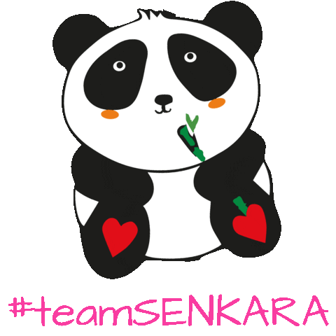 senkara giphyupload vegan panda cosmetics Sticker