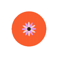 Be Positive Flower Sticker