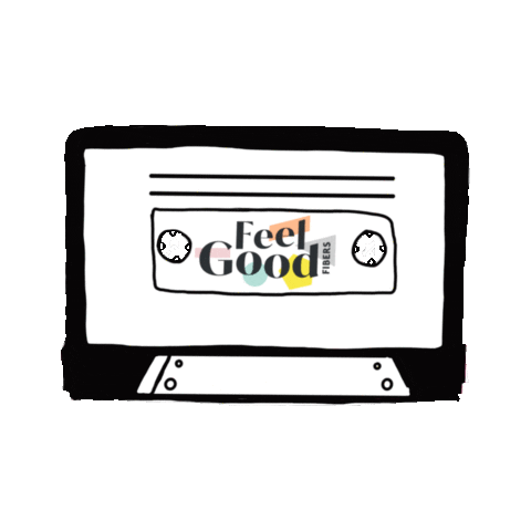 feelgoodfibers new music playlist mixtape mix tape Sticker