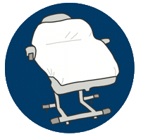 hoitolakuulas self care chair kauneushoitola kuulas Sticker