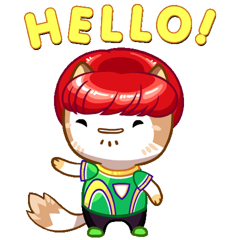 Cat Hello Sticker by Mino Games