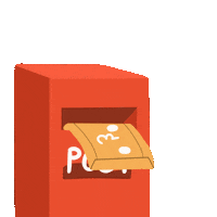 Orange Send Sticker