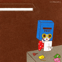Naoshi surreal popart sneak peek postman GIF