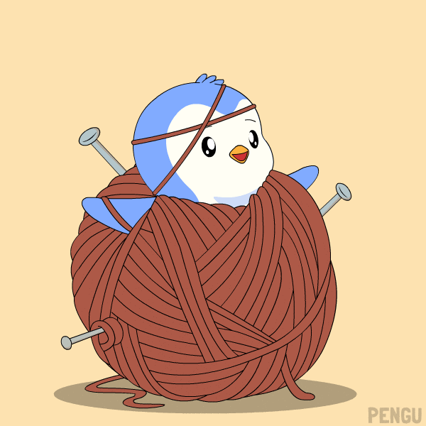 Nervous Its Fine GIF by Pudgy Penguins