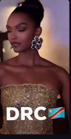 Lady_CW miss universe congo rdc drc GIF