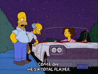 homer simpson eye roll GIF