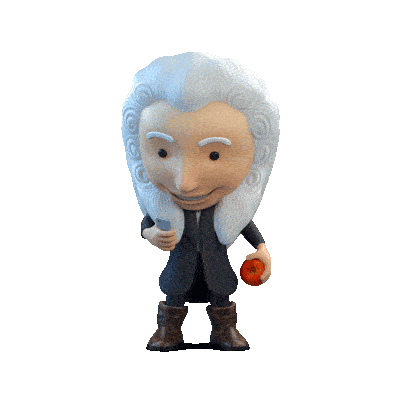 isaac newton apple Sticker by Tigo Guatemala