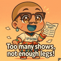 Coachella Too Many Shows GIF by Persona