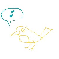 Dioxygene bird sing oiseau chanson Sticker