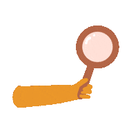 impression5 science explore discover magnifying glass Sticker