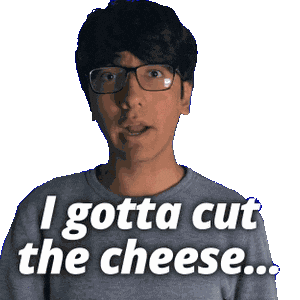 Cheese Farting Sticker