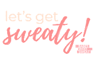 workout sweat Sticker by Glittle Wonderland