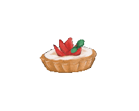 pikiping cake strawberry pikiping Sticker