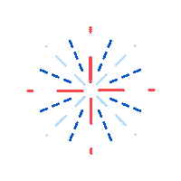 Independence Day Fireworks Sticker by Candid