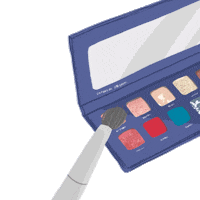 Brush Eyeshadow Sticker by By Lizzie Parra