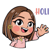 Holi Hello Sticker