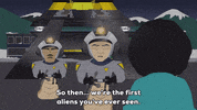 aliens cops GIF by South Park 