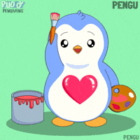 I Love You Art GIF by Pudgy Penguins