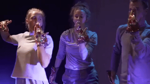 dance pizza GIF