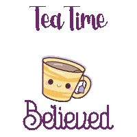 Tea Time Sticker by Believed Fashion Brand