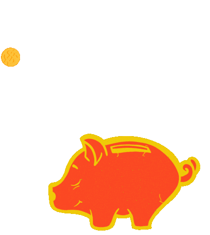 Pop Up Pig Sticker by mackelangelo