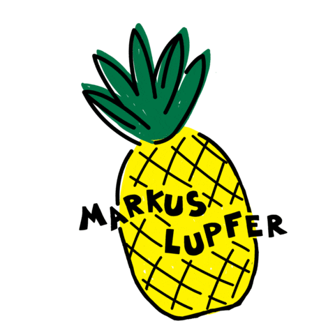 Pineapple Sticker by Markus Lupfer