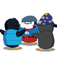 Happy Lets Go Sticker by Pudgy Penguins