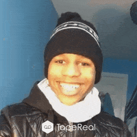 tapereal winter smiling hat selfie GIF