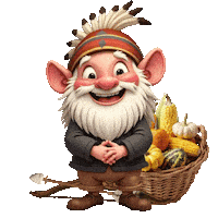 Native Americans Thanksgiving Sticker