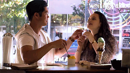 13 reasons why ross butler and hannah baker GIF