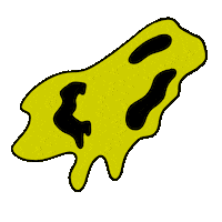 gominosensei smile slime lama gomi Sticker