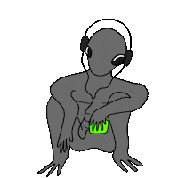 gominosensei alien gomi gominosensi Sticker