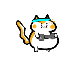 Cat Farting Sticker by Poku Meow